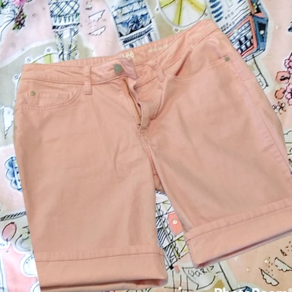 Riders by Lee light pink mid rise Bermuda shorts - Picture 4 of 10